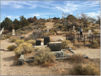 Comstock Cemetery, outside of Virginia City, NV